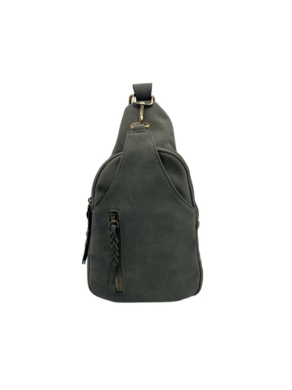 Jen & Co Green Faux Suede Nikki Sling Pack Bag